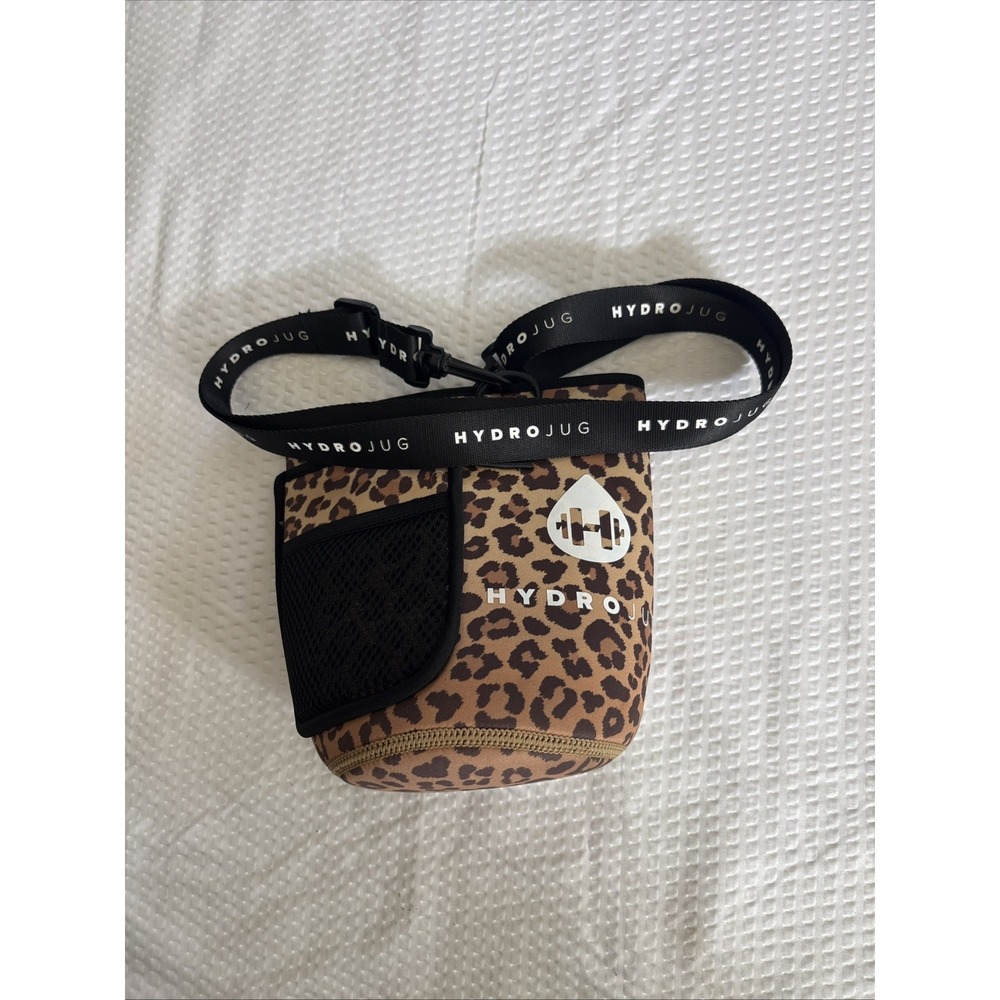 Hydrojug Water Jug Holder with Leopard Sleeve & Strap and Phone Slot